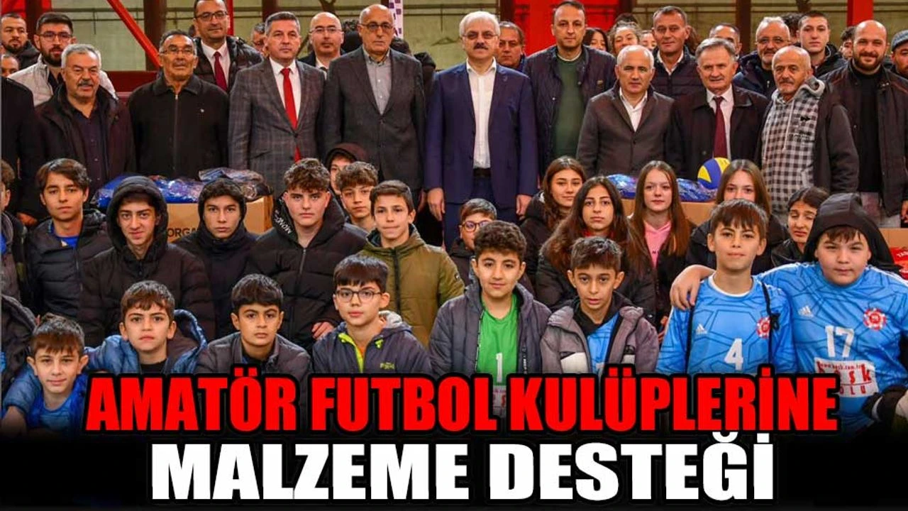 BOLU İL ÖZEL İDARESİNDEN AMATÖR KULÜPLERİNE MALZEME DESTEĞİ