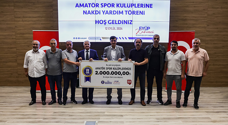 Kütahya Belediyesi’nden Amatör Spor Kulüplerine 2 Milyon TL Destek